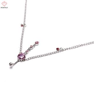 Vòng rốn đính đá pha lê - Trang sức xuyên cơ thể sang trọng
