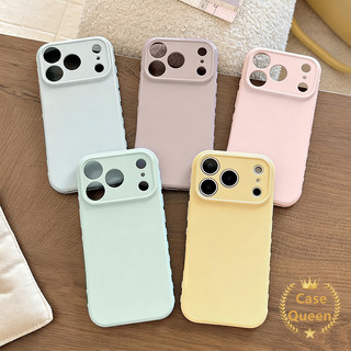 Macaron Solid Cover Tương thích cho IPhone 15 13 14 16 12 17 11 Pro Max Air XR X XS Max 15 16 7 8 14 Plus Vỏ chống rơi ống kính cao cấp mềm