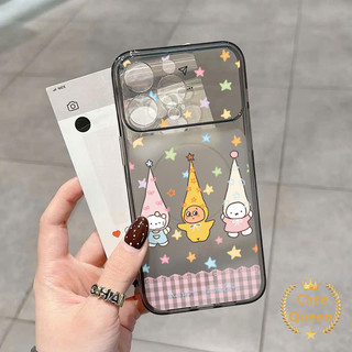 Ốp điện thoại mềm mờ bảo vệ siêu mỏng hoạt hình dễ thương cho IPhone Air 17 16 13 11 12 15 14 Pro Max 14 16 15 Plus