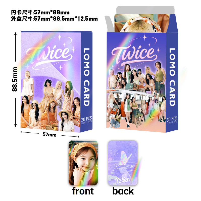 30 Chiếc HAI Lần Này Dành Cho Album Laser Hologram Lomo Cards HOME Sweet Once HOLOGRAPHIC Photocards Nayeon Jeongyeon Momo Sana Jihyo Mina Dahyun Chaeyoung Tzuyu Bưu Thiếp