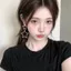 Bông tai ngôi sao kim cương nhấp nháy phóng đại