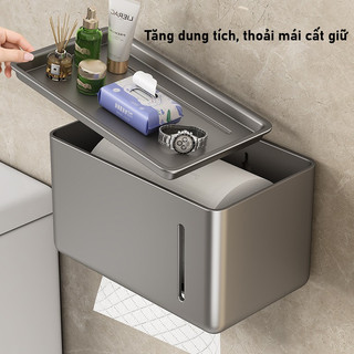Hộp đựng Giấy Treo Tường Chống ẩm Chống ăn Mòn Lắp đặt Không Cần Khoan Hộp đựng Giấy Vệ Sinh Phòng Tắm