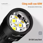 Đèn Pin Siêu Sáng SUPERFIRE  L22 60W Siêu sáng 5000 Lumen Đèn pin Power Bank Chức năng sạc lại Đèn lồng tự vệ — ảnh 4