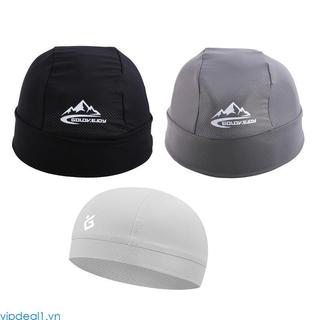 Vipdeal1 Mũ bảo hiểm lót làm mát Mũ chạy bộ đi xe đạp Thấm hút nhẹ Skullcap Unisex