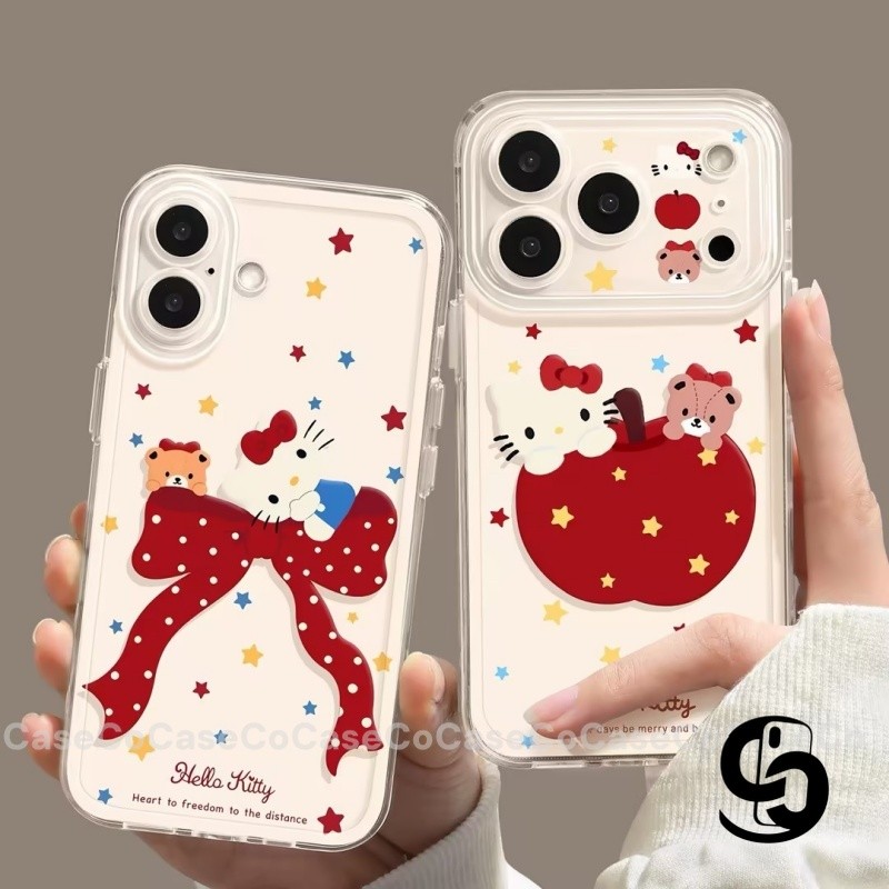 Ốp Lưng Cho Redmi 14C 12C 13C 9A 13 A3 9 A1 10C 10 Redmi Note 11 14 13 12 9 Bìa mềm hoạt hình có nơ Kitty