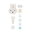Phụ Kiện Hoa Dễ Thương Sang Trọng Miffy Thỏ Cho Crocs, Có Thể Tháo Rời, Thích Hợp Lỗ Giày, Phụ Kiện Busch Zhibixing