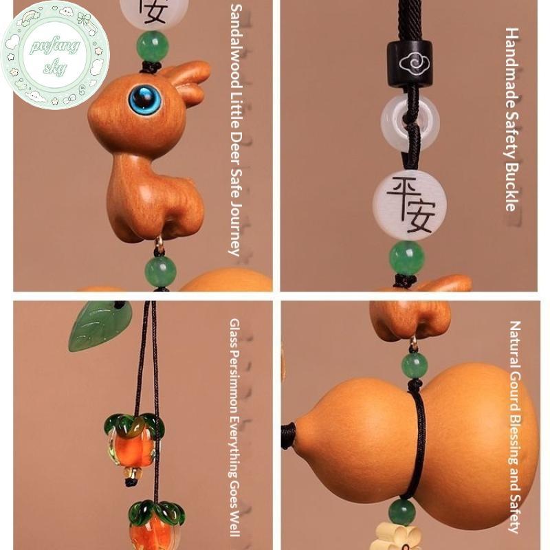 PUSKY Hoa Hồng / Sen Đồ Trang Trí Ô Tô Trang Trí Ô Tô Phụ Kiện Nội Thất Ô Tô Quyến Rũ May Mắn Gương Chiếu Hậu Mặt Dây Quà Tặng VN