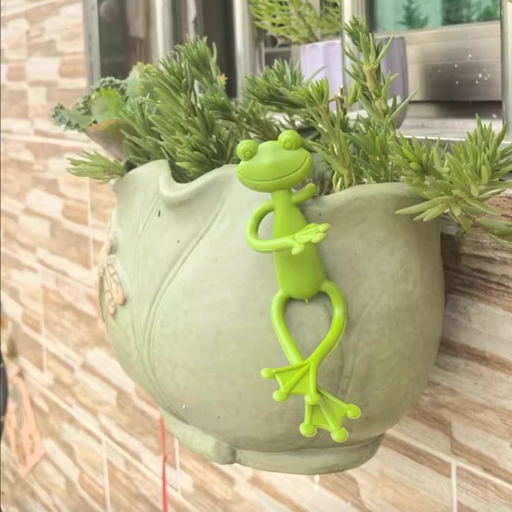 Chân đế cây Ếch xanh Chân đế cây bằng nhựa Trang trí cố định Kệ hỗ trợ cây JNE5