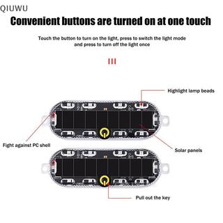 QIUWU Năng Lượng Mặt Trời Mortorcycle LED Đèn Cảnh Báo Ô Tô Đi Đêm Đuôi Đèn Chống Rây Nhấp Nháy Cho Xe Máy Điện.