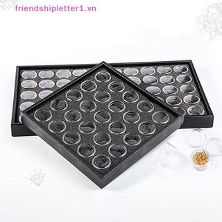 {FH Fashion} 1 Bộ Hộp Trưng Bày Đá Quý Hộp Đựng Nhựa Tròn Nhỏ Hộp Đựng Trang Sức Hộp Đựng Có Bọt.