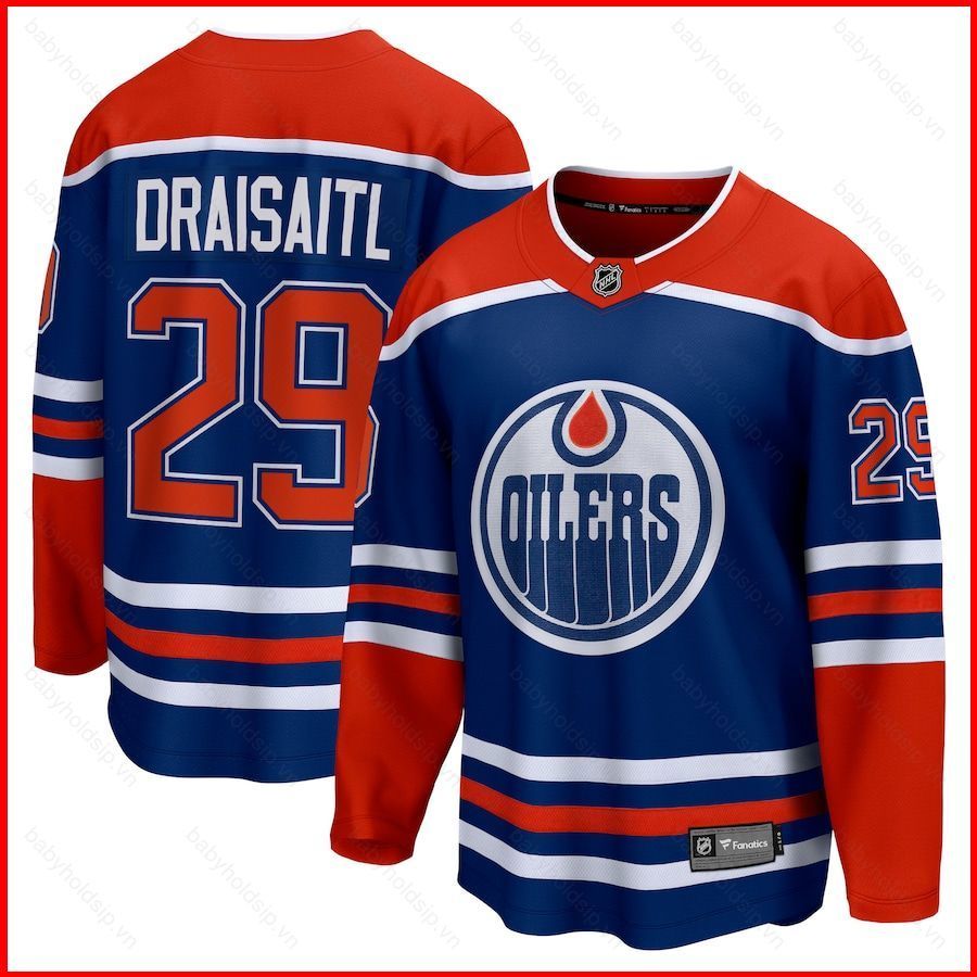 Áo đấu Edmonton Oilers Draisaitl dành cho người hâm mộ, plus size