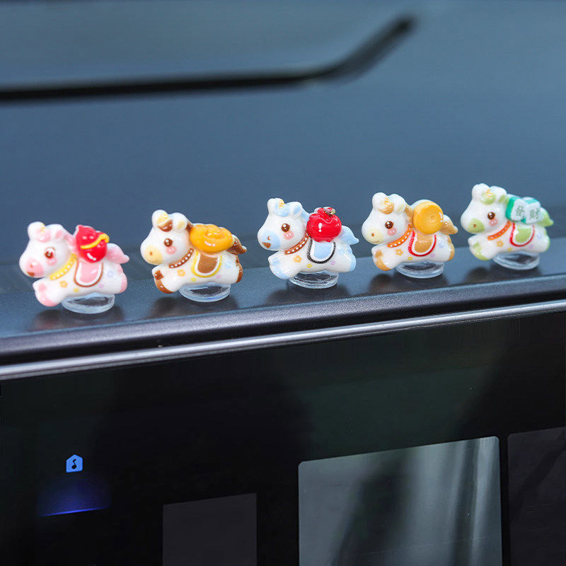 7 Chiếc Cung Hoàng Đạo Ngựa Đồ Trang Trí 2026 Ngựa Trung Quốc Linh Vật Đồ Trang Trí Xe Ô Tô DIY Đồ Trang Trí Nội Thất