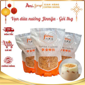 Vụn Dừa Nướng Jinniya Gói 1kg, Topping Thơm Ngon Béo Ngậy Giòn Rụm Cho Mọi Món Ăn