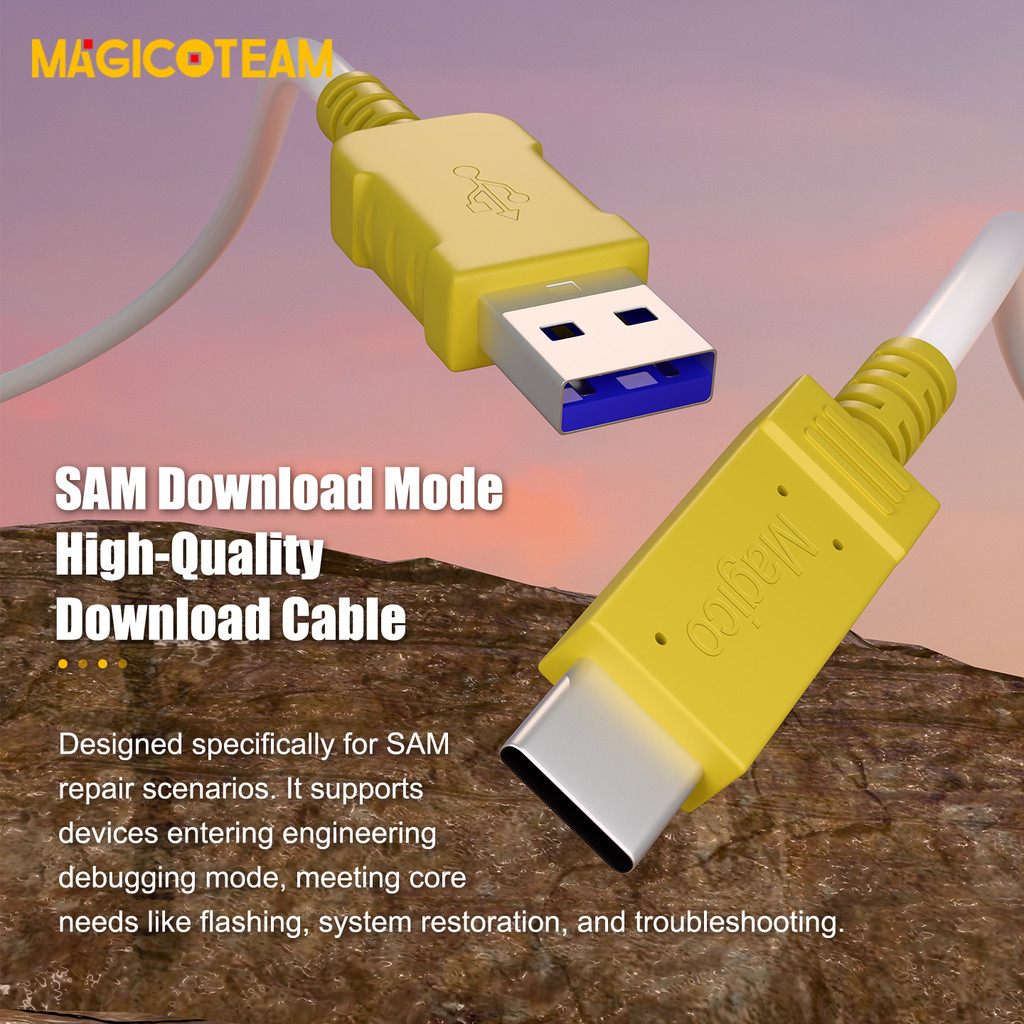 Chế độ tải xuống MAGICOTEAM SAM Cáp tải xuống chất lượng cao cho Samsung S8 / S9 / S10 / S20 / S21 / S22 / S23 / S24 / S25 NOTE Galaxy A53