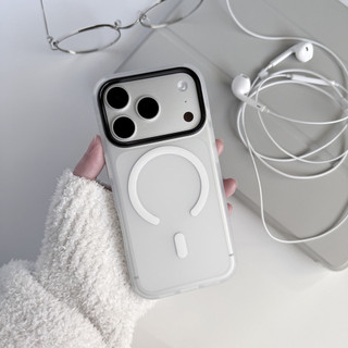 [JLK] Ốp từ tính chống sốc mờ IMD iPhone 17 Pro Max Air 16 15 14 13 Vỏ cứng điện thoại 2.5