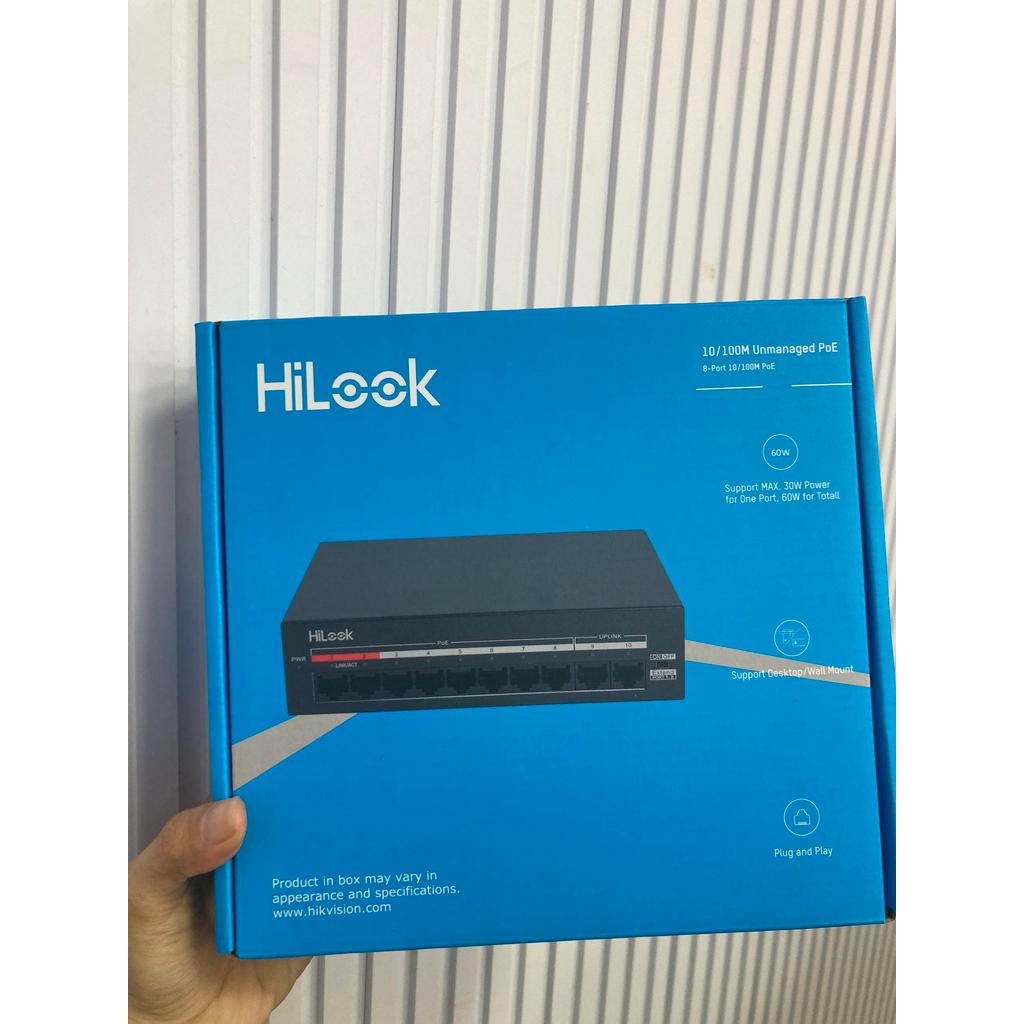 Switch POE 4 cổng, 8 cổng 10/100Mbps  HILOOK DS-3E0106MP-35  DS-3E0110MP-60 chính hãng