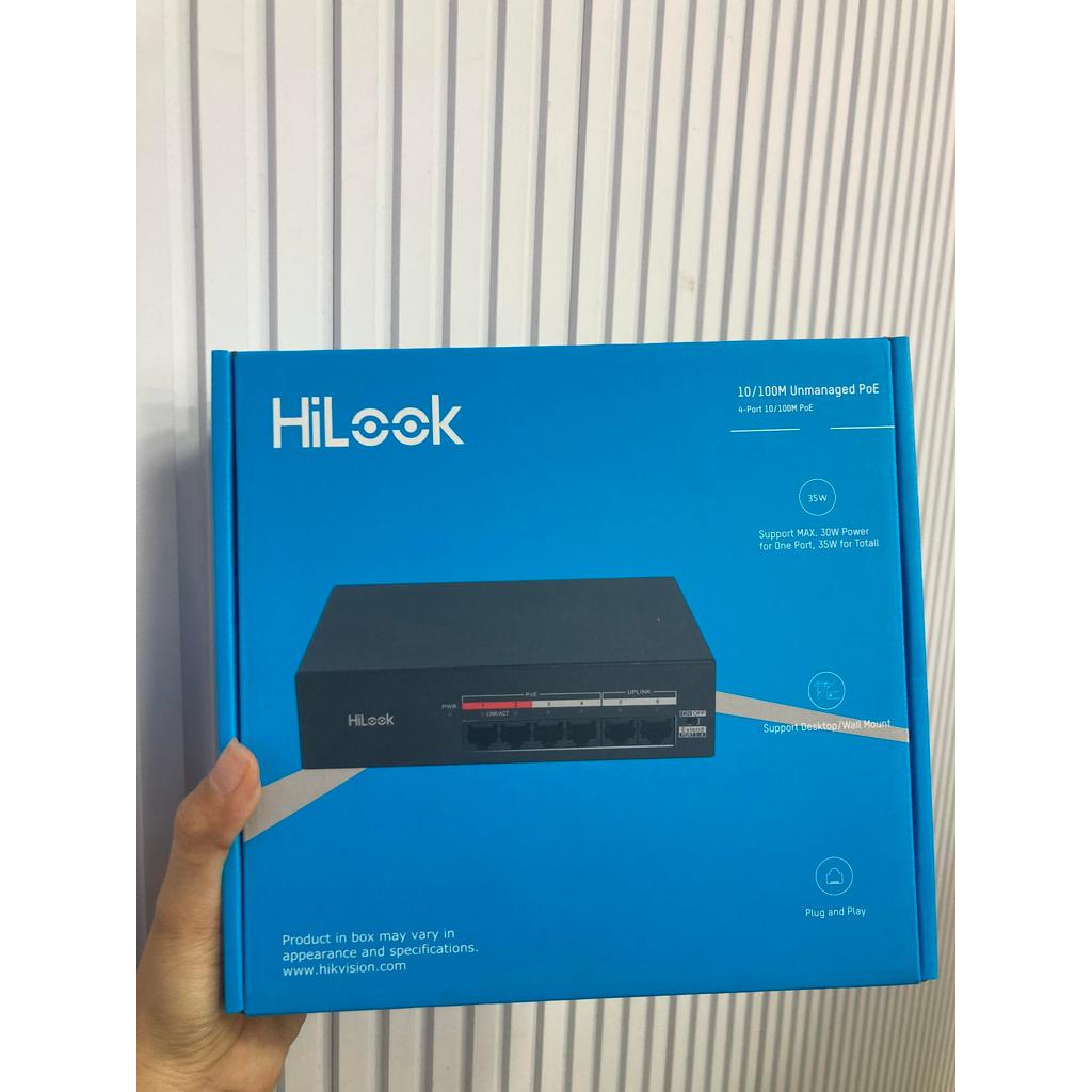 Switch POE 4 cổng, 8 cổng 10/100Mbps  HILOOK DS-3E0106MP-35  DS-3E0110MP-60 chính hãng