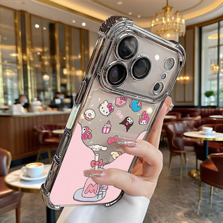 Ốp điện thoại chai Hello Kitty gia đình ngộ nghĩnh cho Google Pixel 10 9 8 7 Pro XL 9A 8A 7A Vỏ trong suốt chống rơi mềm