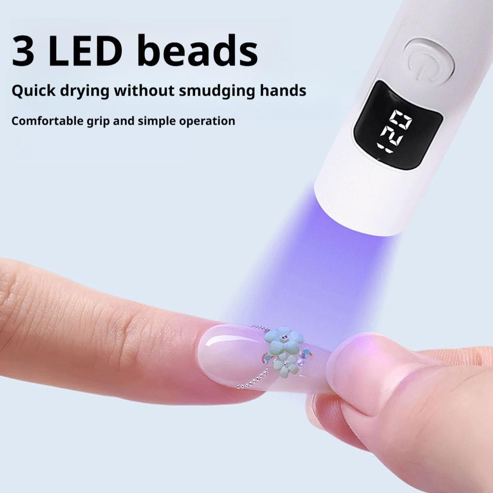 Đèn Móng Tay Cầm Tay Mini Di Động Máy Sấy Móng Tay Nhanh Gel Dụng Cụ Ánh Sáng Salon Làm Móng Tay Cutics M7p0