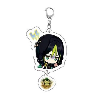 Anime Game Key chain Genshin Impact Arlecchino Navia Pendant Women Men Bag Car Keychain Accessories Cell phone Acrylic