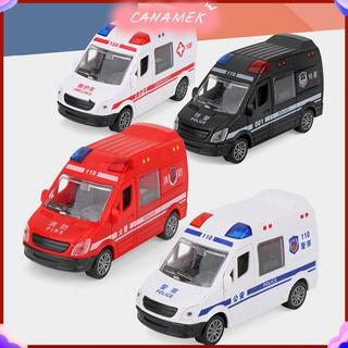 CANAMEK Bệnh Viện Cứu Hộ Xe Cứu Hộ Cảnh Sát Kim Loại Ô Tô Mô Hình Kéo Ba Âm Thanh Và Hợp Kim Ánh Sáng Diecast Đồ Chơi Ô Tô Cho Trẻ Em Bé Trai Quà Tặng CSF