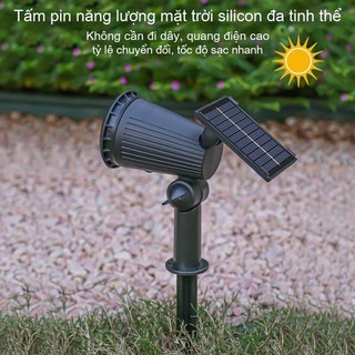 Đèn Chiếu Điểm Năng Lượng Mặt Trời 18 LED Chống Thấm Nước Ngoài Trời Sân Vườn Lối Đi Bãi Cỏ