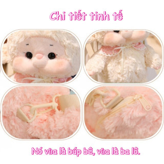 40CM Balo Thú Dễ Thương,Chất Liệu Mềm Mại,Ngăn Chứa Rộng,Balo Dễ Thương Cho Nữ,Quà Sinh Nhật Cho Cô Gái