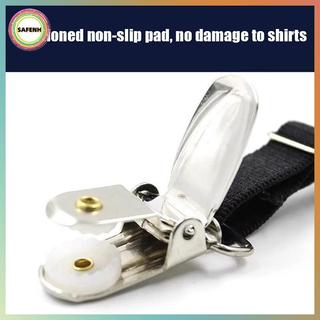 SAFENH Áo Sơ Mi Nam Thắt Lưng Có Chống Trơn Trượt Loing Kẹp Quý Ông Chân Đùi Treo Garters Dây Đeo Thời Trang Co Giãn Đồng Nhất VN