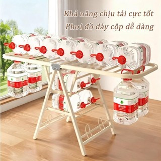 Kệ Treo Quần Ao Gấp Gọn Đôi Cánh Xào Phơi Quần áo Ngoài Trời Khung Kim Loại Chắc Chắn Giàn MinhDùng