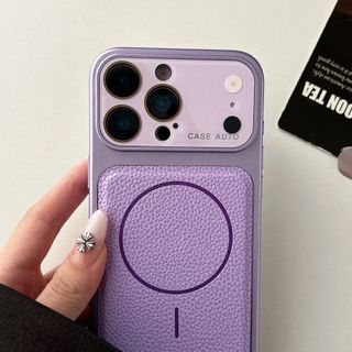 Họa tiết vải thiều từ tính cửa sổ lớn thích hợp cho vỏ điện thoại iPhone 17, màu trơn 17pro, 16 mờ, 15 bao gồm tất cả, 14 / 13