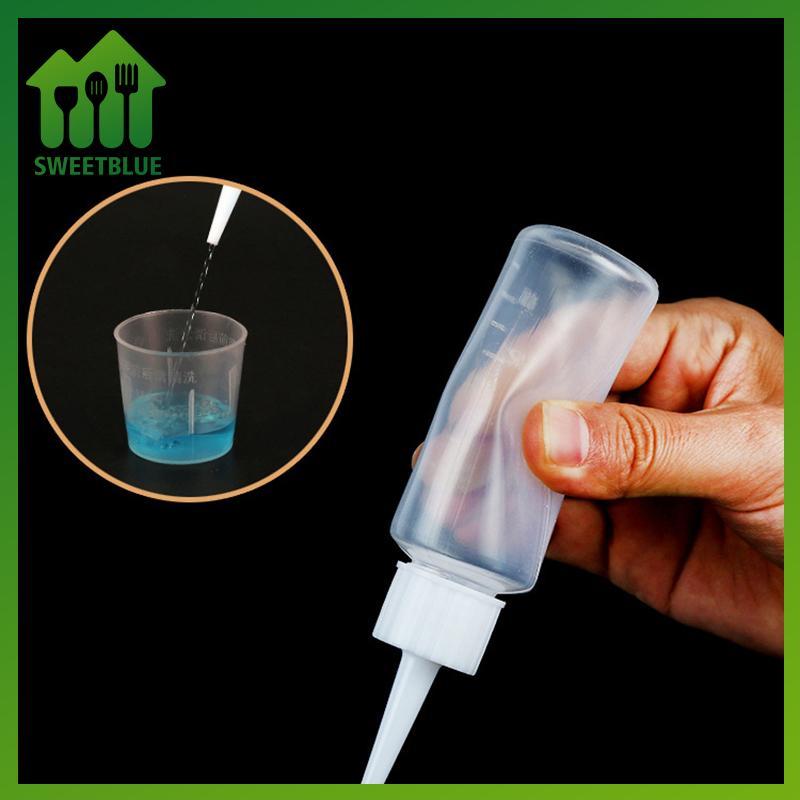 SWEET 5 Chiếc 40 / 100ml Nhựa Trong Suốt Đầu Applicator Chai Bóp Thích Hợp Cho Thủ Công Nghệ Thuật Keo Đa Năng Có Thể Đổ Lại Rỗng n