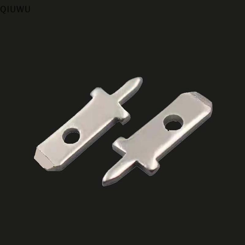 QIUWU 50 Cái 2.8 Chèn Cắm Lò Xo Thiết Bị Đầu Cuối PCB Hàn Lug Thiness 0.8mm Một Chân, Tấm Hàn PCB.