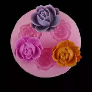 NS 3d hoa hồng silicone fondant khuôn trang trí bánh sô cô la đường thủ công khuôn nướng NS