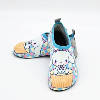 Sanrio Kuromi Bé River-Upstream Giày Mùa Hè Mỏng Chống Trơn Trượt Làm Mát Chơi Nước Đế Mềm Giày Đi Biển Trẻ Em