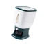 Dụng cụ giữ gạo bằng nhựa cao cấp YOI với một hệ thống đo lường công suất 10kg Cửa sổ có thể nhìn thấy lý tưởng để sử dụng trong gia đình