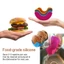 Yoo Soft Burgers Ổn định Silicone cấp Hamburger Hộp cố định Khay nướng và nấu ăn hàng ngày