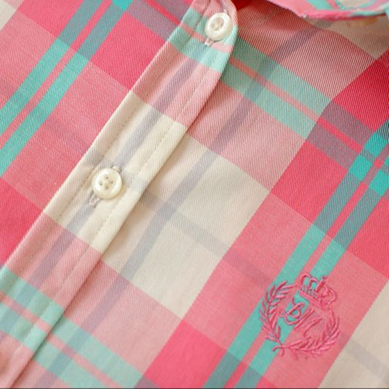 Hàng sẵn có - Áo sơ mi nữ kẻ sọc 100% cotton, phong cách đại học, phù hợp công sở