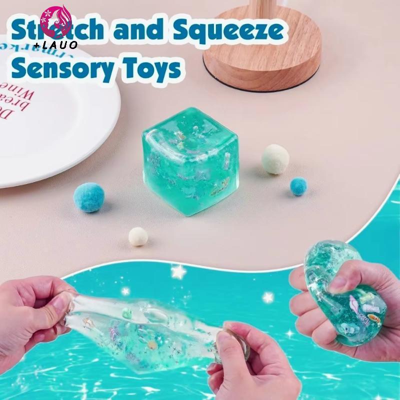 Springevenstar 1 Cái Đồ Chơi Squishy Tăng Chậm Cho Trẻ Em Và Người Lớn Taba Squishy Quả Bóng Căng Thẳng Khối Lập Phương Đại Dương Cảm Giác Thần Tài Đồ Chơi Bóp Thư Giãn Quà Tặng Springevenstar