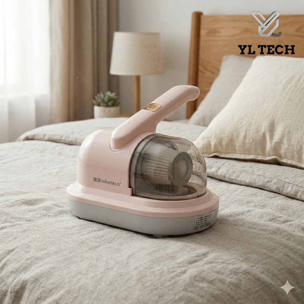 [Thanh Lý Hộp Xấu - Máy Mới 100%] Máy Hút Bụi Giường Nệm Cầm Tay Không Dây NONTAUS ZWN-205, Hút Bụi Sofa, Ô Tô - Hồng