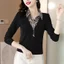 Áo sơmi dài tay mềm mại dành cho nữ, phù hợp mùa thu