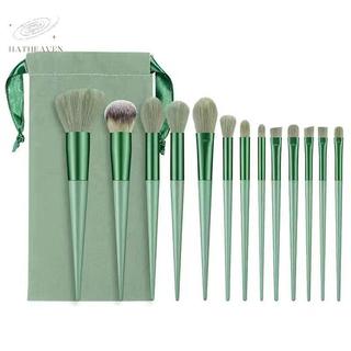 [hatheaven] 8 / 13 CÁIBộ cọ trang điểm Fluffy Professiona Kem nền mỹ phẩm Phấn mắt Kabuki Pha trộn Bàn chải trang điểm Dụng cụ làm đẹp Trang điểm đẹp
