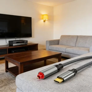 Dây liên kết âm thanh bằng sợi USB A sang SPDIF tiêu chuẩn 1 5M cho máy tính xách tay và hệ thống giải trí