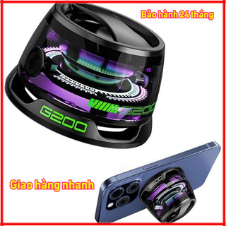 Loa Bluetooth từ tính, Loa G200 di động đa chức năng với đèn nhiều màu RGB Hiển thị hiệu ứng âm thanh vòm 3D