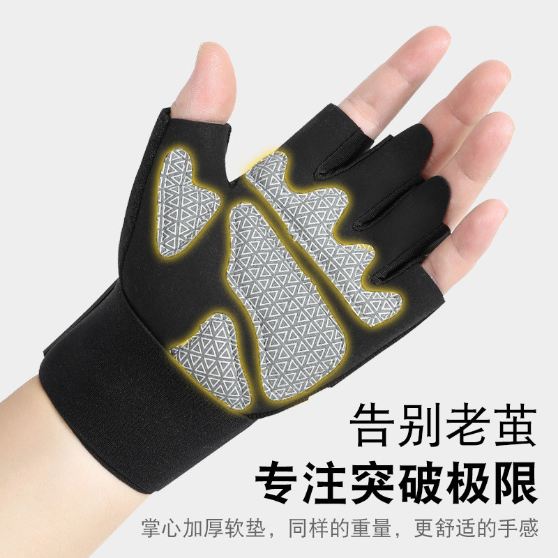Găng Tay Nửa Ngón Thể Thao Nam Nữ, Dây Đeo Chống Trơn Trượt Phù Hợp Cho Việc Đi Xe Đạp Và Hoạt 9V0W