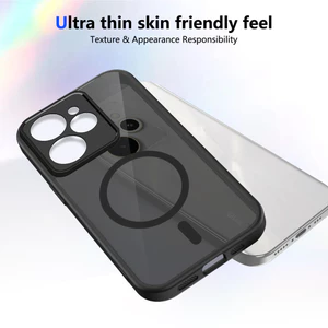 Ốp lưng Realme 15T 5G Vỏ thu hút từ tính màu đen mờ cho Ốp điện thoại Realme 15T 5G