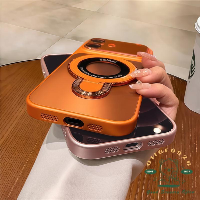 【 Ốp lưng iPhone17 】 Giá đỡ từ tính Laser Aurora Vỏ điện thoại từ tính iphone17 Pro Max 16 15 14 13 cho vỏ iPhone Vỏ mềm silicon TPU chống sốc