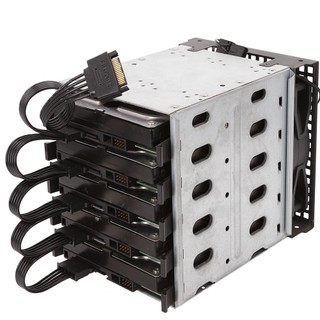 Dây cáp chia SATA 4 Pin sang 5 SATA 15 Pin tiện dụng Dây cáp chia nguồn SATA，15 Pin，Cáp chia nguồn 1 ra 5 đầu SATA