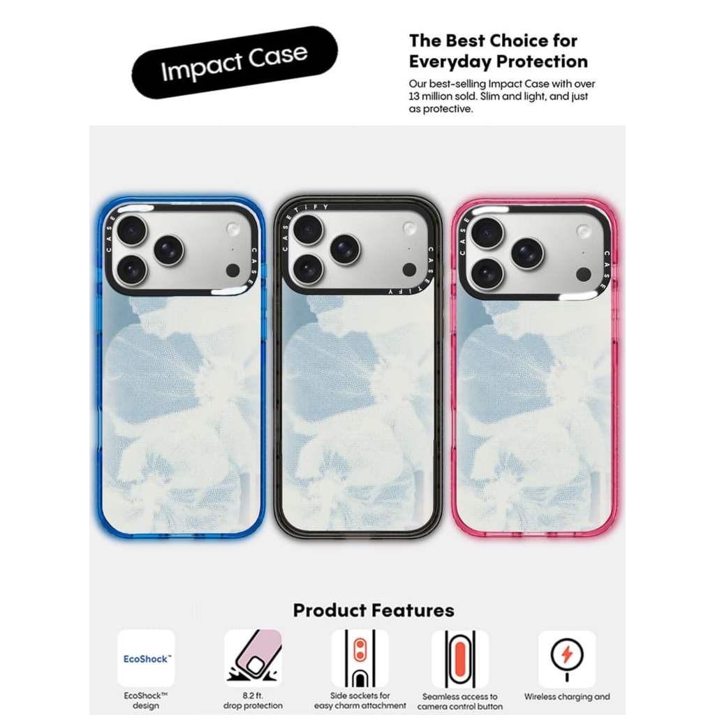 CASECASE X Phân Tử Poppies Ốp Điện Thoại Đen / Bầu Trời Xanh / Hồng Fizz Kẹo Bộ Sưu Tập Màu Sắc Trong Suốt Cứng Từ Tính Hút Tác Động Cho IPhone 13 14 15 16 17Pro Max Plus Có Hộp