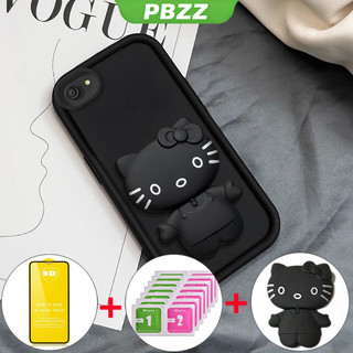 Ốp lưng cho OPPO F1S, oppo A37, oppo A39, A57, OPPO A83, vỏ điện thoại mềm, silicone chống sốc, thiết kế mới, thẩm mỹ, hoạt hình mèo gương với giá đỡ và màng mềm JTMKTM01