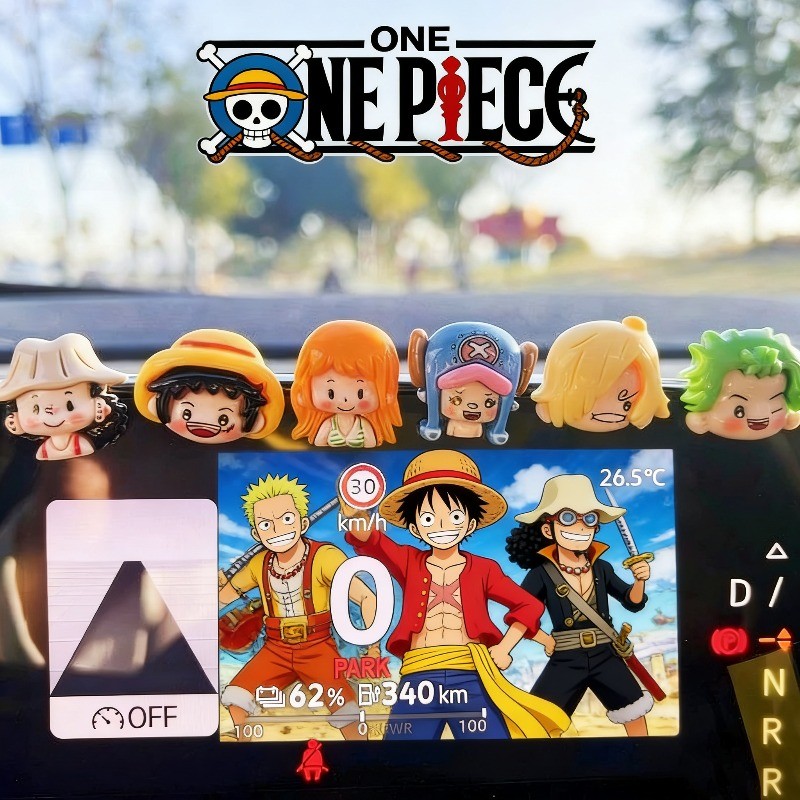 6 Cái / bộ Phiên Bản Q One Piece Anime Hình Luffy Zoro Sanji Nami Chopper Usopp Hình Đồ Chơi Mô Hình Đồ Chơi Xe Hơi Đồ Trang Trí